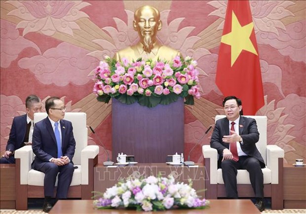 Maximo legislador vietnamita recibe a saliente embajador de Camboya hinh anh 1