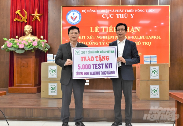 CP Vietnam dona cinco mil kits de pruebas rapidas de Salbutamol al sector veterinario hinh anh 1