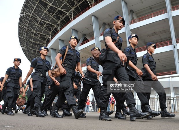 Indonesia desplaza mas de tres mil 500 policias para semifinales con Vietnam hinh anh 1