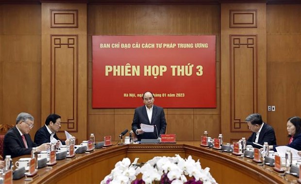 Presidente vietnamita pide construir un poder juridico profesional, moderno y justo hinh anh 1