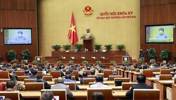 Parlamento de Vietnam aprueba resolucion relativa a politicas contra COVID-19 hinh anh 1