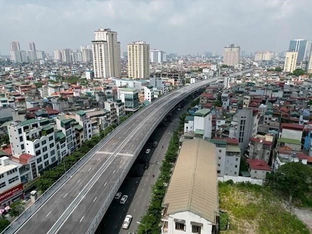 Inauguran tramo elevado de carretera de circunvalacion 2 de Hanoi hinh anh 1