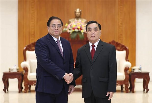 Premier vietnamita se reune con exdirigentes laosianos hinh anh 2