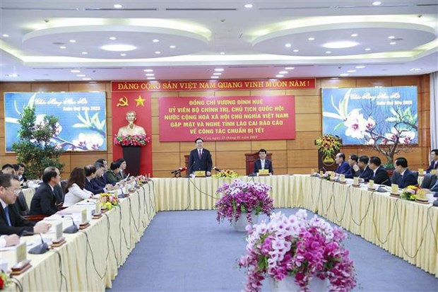 Presidente parlamentario vietnamita visita provincia de Lao Cai hinh anh 1
