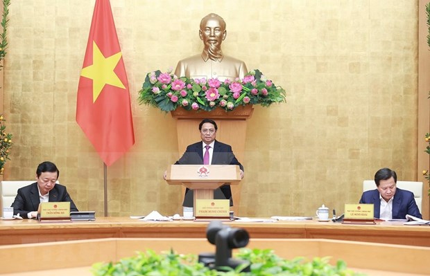 Primer ministro preside reunion de elaboracion de leyes del Gobierno hinh anh 1
