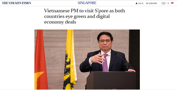 Vietnam y Singapur apuntan a acuerdos de economia verde y digital hinh anh 1