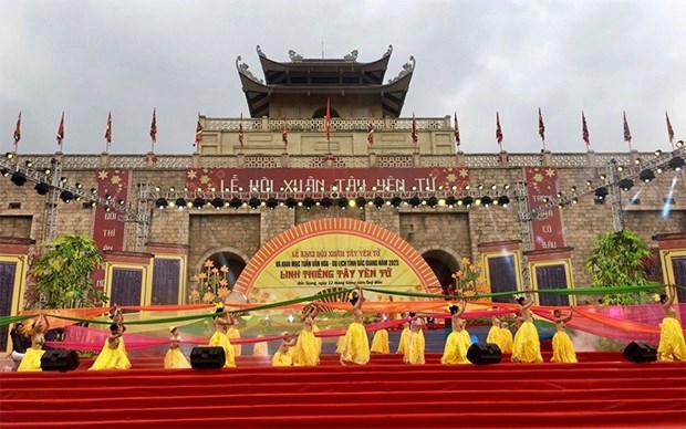 Concluye Festival de Primavera Tay Yen Tu en provincia vietnamita hinh anh 1