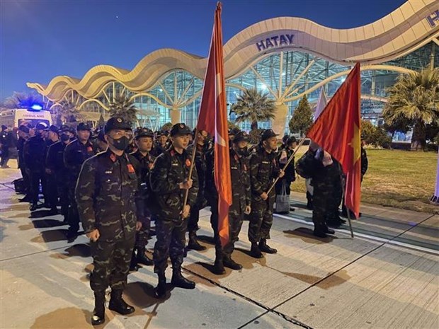 Arriba a Turquia brigada de rescate del Ejercito Popular de Vietnam hinh anh 2