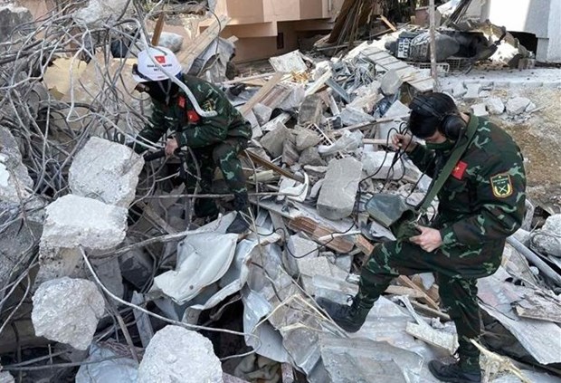 Socorristas vietnamitas agilizan busqueda de victimas del terremoto en Turquia hinh anh 3