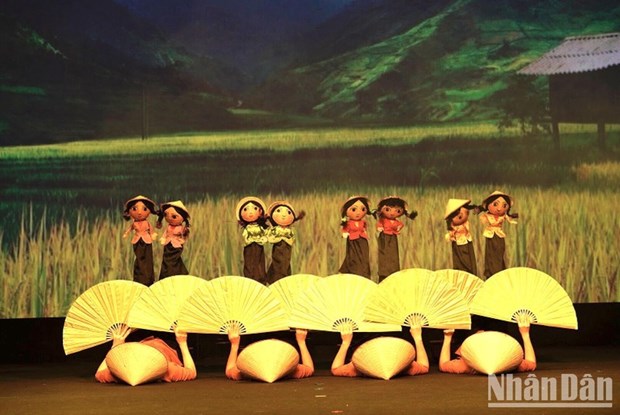 Marionetas vietnamitas en apertura del 36º Congreso Mundial del Teatro hinh anh 1