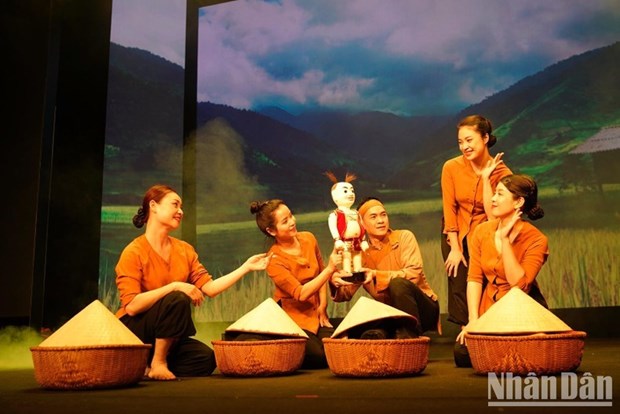 Marionetas vietnamitas en apertura del 36º Congreso Mundial del Teatro hinh anh 2