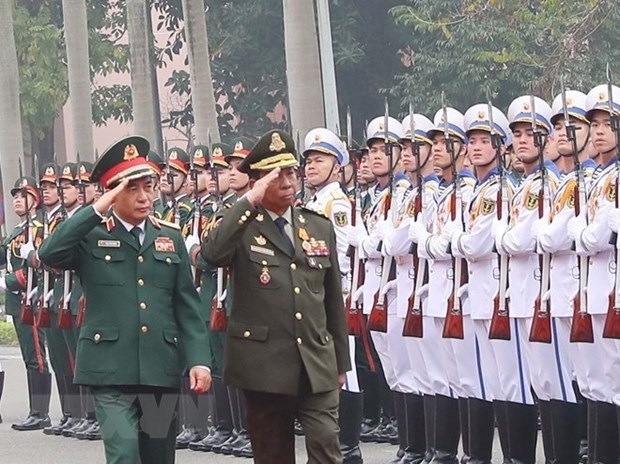 Vietnam y Camboya por estrechar cooperacion en defensa hinh anh 1