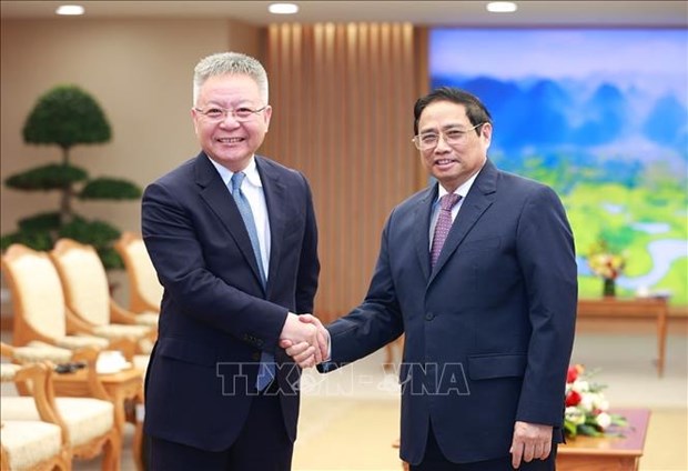 Premier vietnamita recibe al secretario del Comite Partidista de provincia china de Hainan hinh anh 1