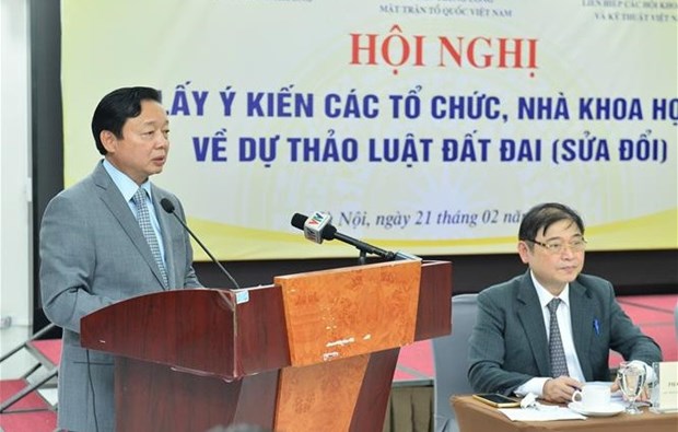 Vietnam recopila opiniones sobre proyecto de Ley de Tierras hinh anh 1