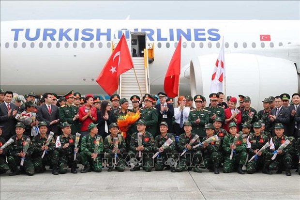 Socorristas militares vietnamitas cumplen mision de rescate en Turquia hinh anh 4