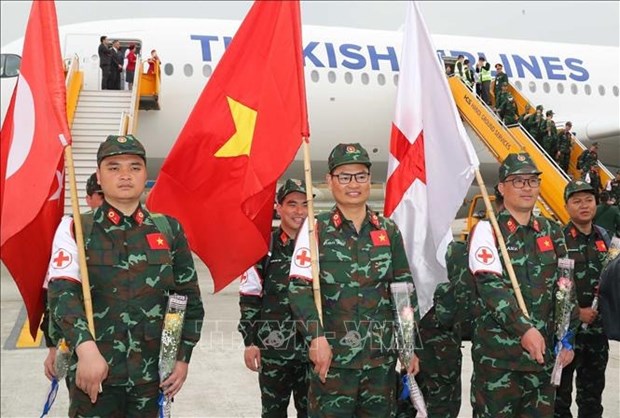 Socorristas militares vietnamitas cumplen mision de rescate en Turquia hinh anh 1