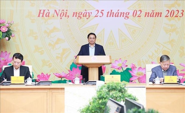 Premier vietnamita urge a acelerar transformacion digital en todos campos hinh anh 1