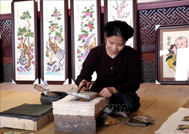 Inauguran Galeria de patrimonios sobre produccion artesanal de pintura de Dong Ho hinh anh 2