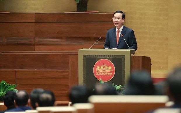Nuevo presidente vietnamita pronuncia discurso de toma de posesion hinh anh 1