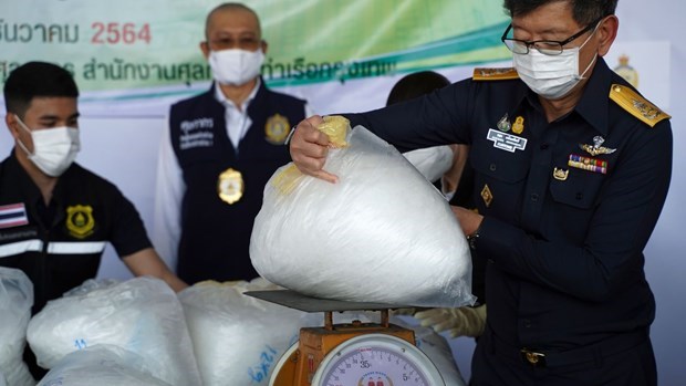 Policia tailandesa incauta gran cantidad de metanfetamina hinh anh 1