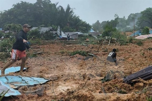 Indonesia se esfuerza por encontrar a desaparecidos en desastre natural hinh anh 1