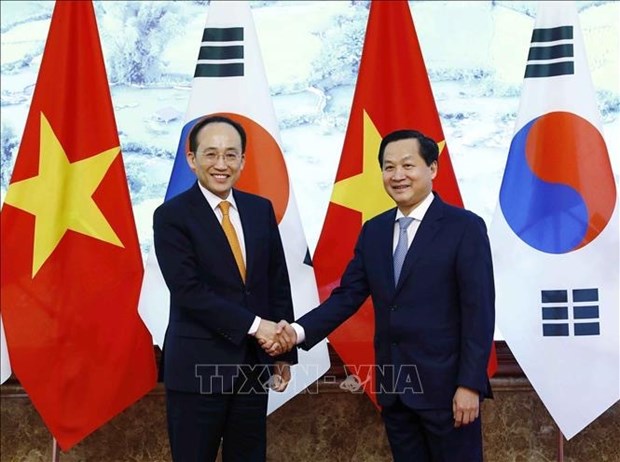 Vietnam y Corea del Sur apuntan a aumentar el comercio bilateral a 100 mil millones de dolares hinh anh 1