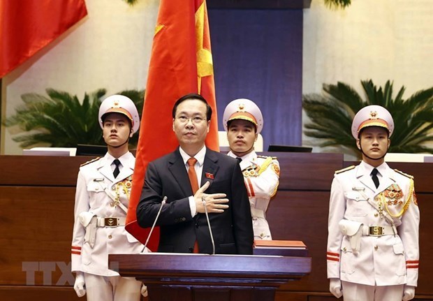 Dirigentes del mundo felicitan al nuevo presidente de Vietnam hinh anh 1