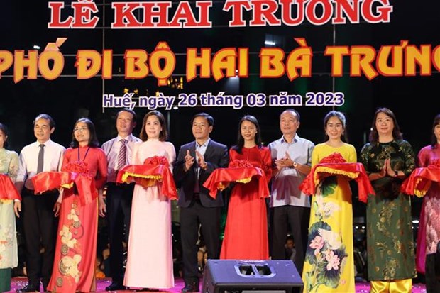 Inauguran calle peatonal para atraer turistas a provincia de Thua Thien-Hue hinh anh 1