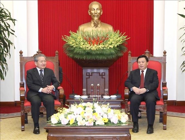 Partidos Comunistas de Vietnam y Japon intercambian experiencias en consolidacion de sus filas hinh anh 1
