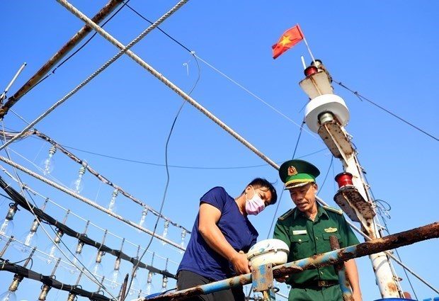 Supervision estrecha de equipos de monitoreo de cruceros para luchar contra pesca ilegal hinh anh 1