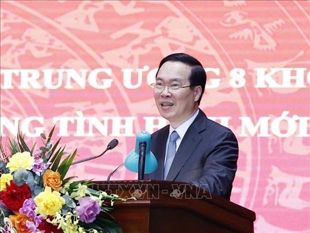Presidente vietnamita resalta importancia de Hanoi en la estrategia de defensa nacional hinh anh 1