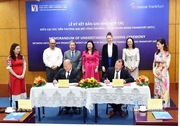 Ministerio vietnamita entabla cooperacion en comercio con grupo aleman hinh anh 1