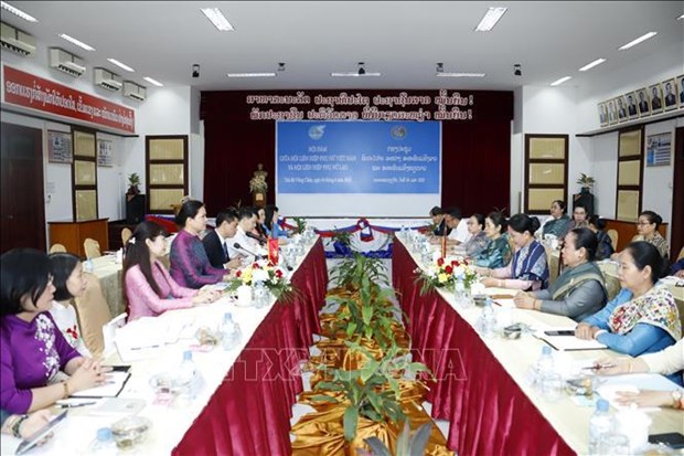 Uniones de Mujeres de Vietnam y Laos fortalecen cooperacion bilateral hinh anh 2