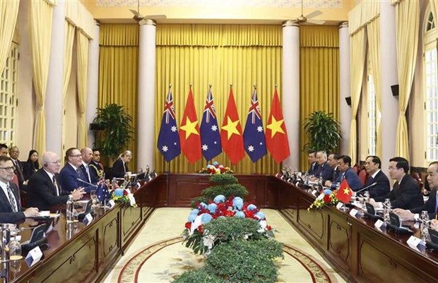 Efectuan en Hanoi acto de recibimiento oficial a gobernador general de Australia hinh anh 3
