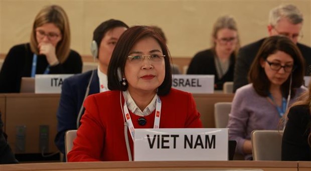 Consejo de Derechos Humanos aprueba resolucion propuesta y redactada por Vietnam hinh anh 1