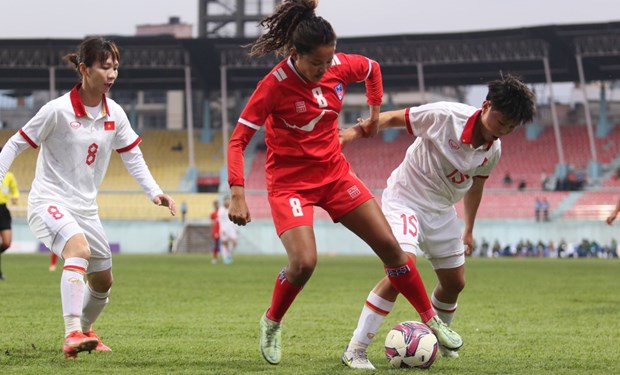 Seleccion femenina de futbol de Vietnam avanza en ronda preliminar de los Juegos Olimpicos hinh anh 1