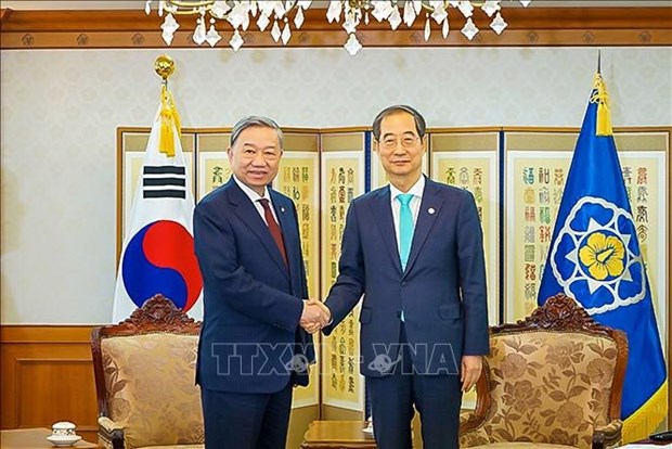Ministro de Seguridad Publica realiza visita de cortesia al premier surcoreano hinh anh 1