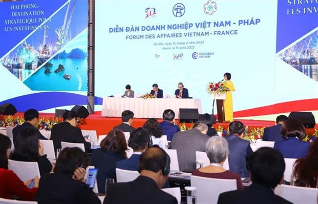 Mas de 500 delegados se dan cita en Foro Empresarial Vietnam- Francia hinh anh 1