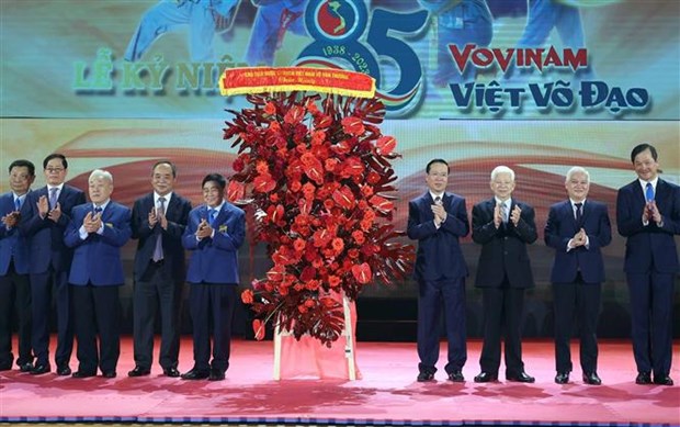 Presidente asiste a ceremonia por el 85 aniversario de fundacion de Vovinam hinh anh 1