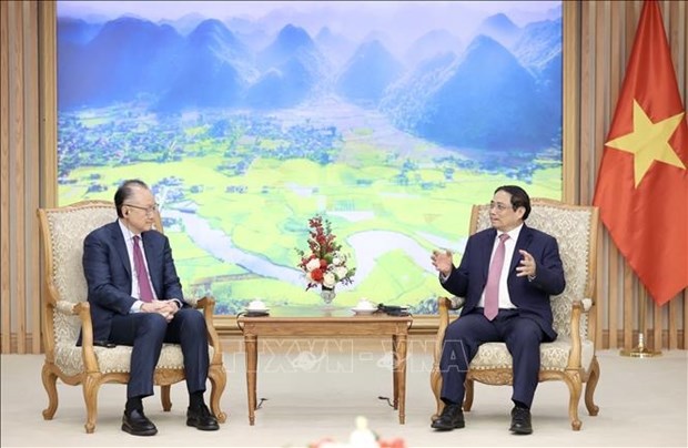 Premier vietnamita se reune con vicepresidente de Socios de Infraestructura Global hinh anh 1