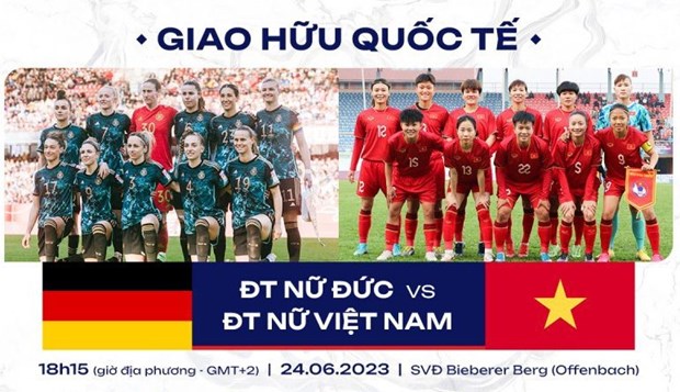 Seleccion femenina vietnamita de futbol jugara amistoso contra Alemania hinh anh 1