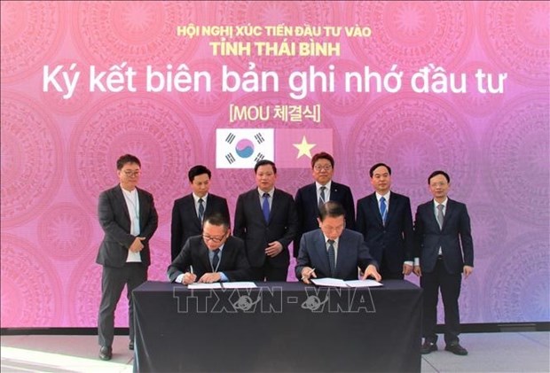 Promueven inversiones de Corea del Sur en la provincia vietnamita de Thai Binh hinh anh 1