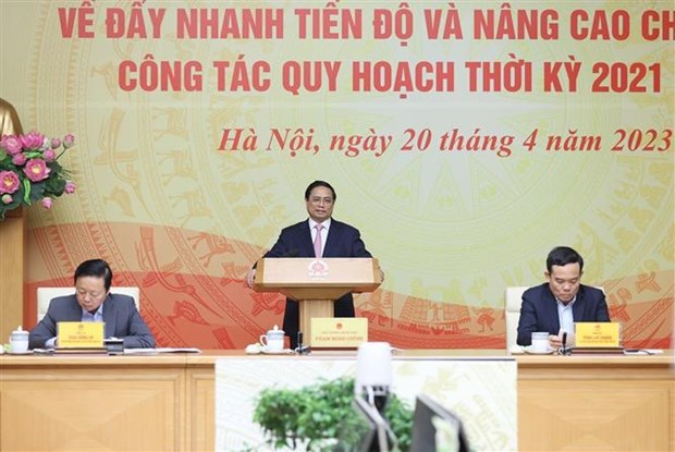Primer ministro de Vietnam preside conferencia nacional sobre el plan maestro nacional hinh anh 2