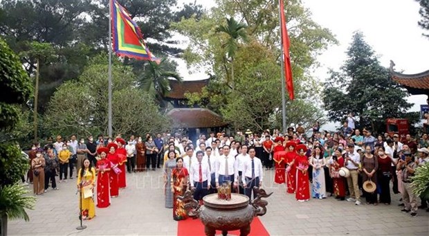 Efectuan ceremonia de tributo a ancestros legendarios en Phu Tho hinh anh 1