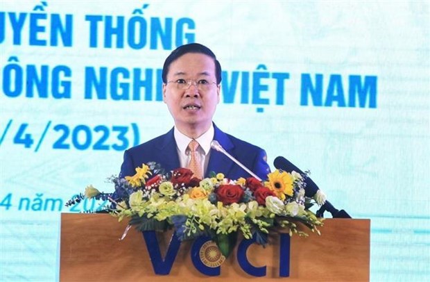 Presidente resalta aportes de VCCI al desarrollo economico nacional hinh anh 1