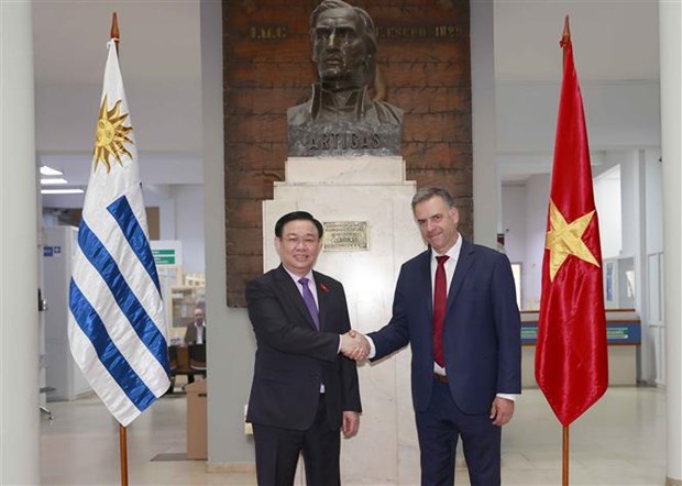 Presidente del Parlamento de Vietnam concluye agenda en Uruguay hinh anh 1