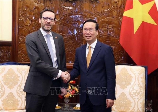 Presidente vietnamita recibe al nuevo embajador britanico hinh anh 1