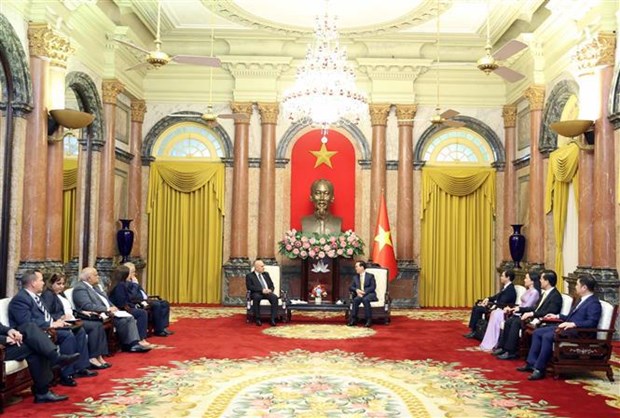 Presidente vietnamita recibio a delegacion de alto nivel del Partido Comunista de Cuba hinh anh 2
