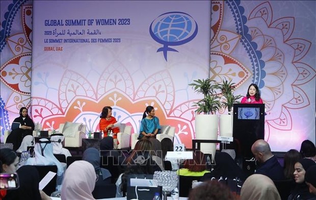 Vicepresidenta de Vietnam interviene en la Cumbre Mundial de Mujeres 2023 hinh anh 1