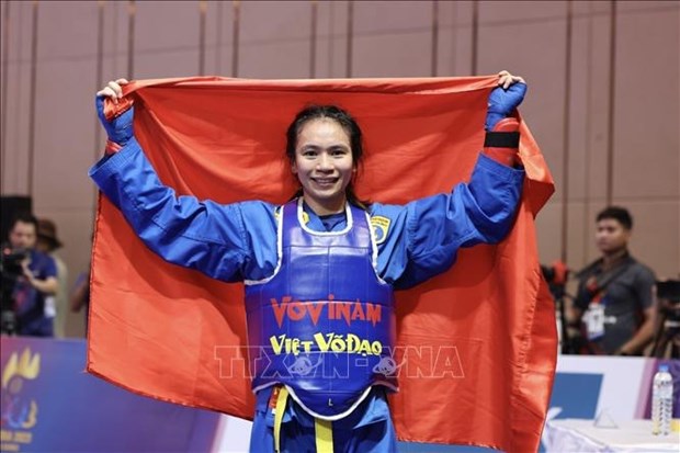 Cosecha Vietnam cinco preseas doradas en jornada sabatina en SEA Games 32 hinh anh 4